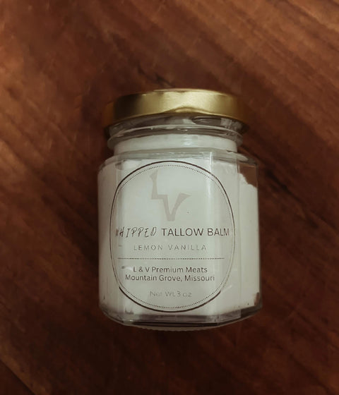 Lemon Vanilla Whipped Tallow Balm